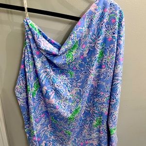 Lilly Pulitzer one shoulder top - worn once - size m
